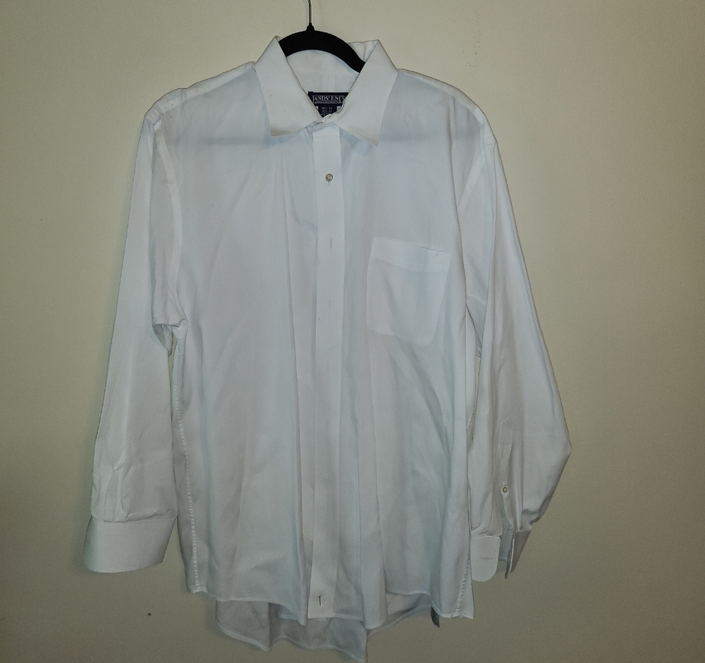 Lands' End Classic White Dress Shirt